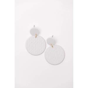 NEW 123 AMORE women's falling petals earrings in cream